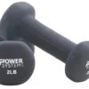 Power Systems Premium Neoprene Dumbbells, 2 Pounds, Black -Fitness Equipment 2094326 A ecommfullsize