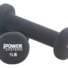 Power Systems Premium Neoprene Dumbbells, 1 Pound, Black -Fitness Equipment 2094329 A ecommfullsize