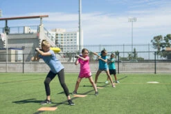 Sportime Throw-Down Bases And Home Plate, Orange, Set Of 4 -Fitness Equipment 708331 PA Baseball ecommfullsize